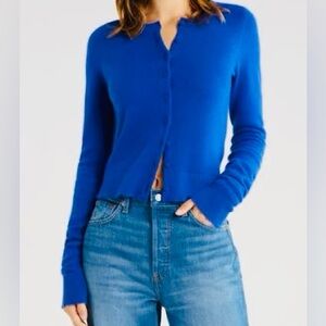 Brodie 100% Cashmere is or Passion Blue Cardigan XL